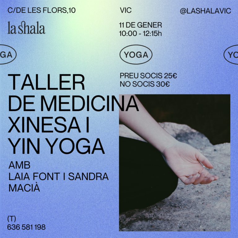 Taller de medicina xinesa i Yin Yoga